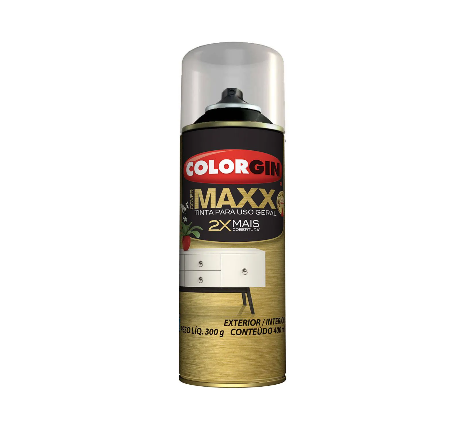 Colorgin Tinta Spray Cover Maxx Black Power 400ml