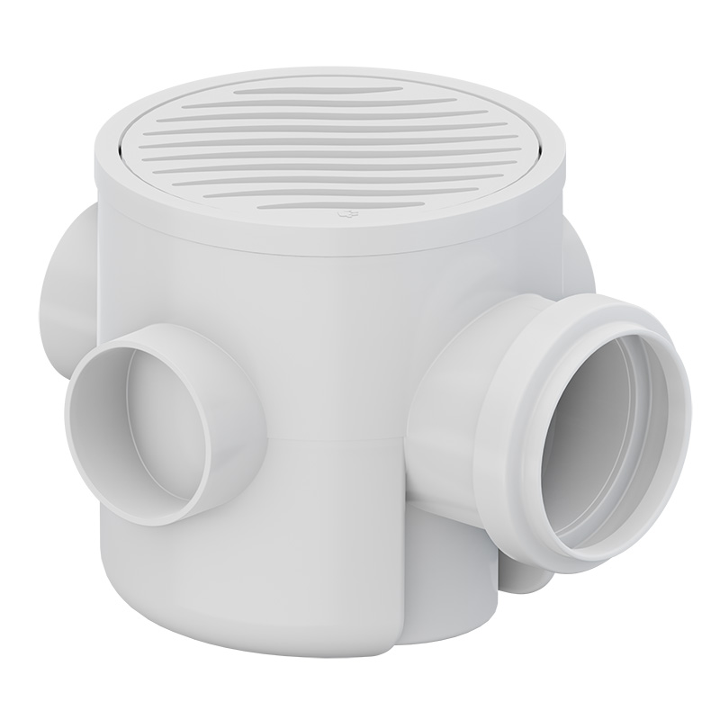 Tigre Caixa Sifonada Quadrada Branca 100 x 100 x 50