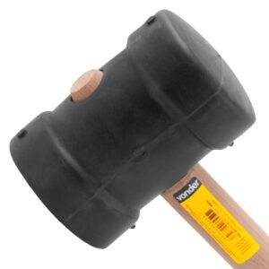 Martelo De Borracha 80MM Preta Vonder